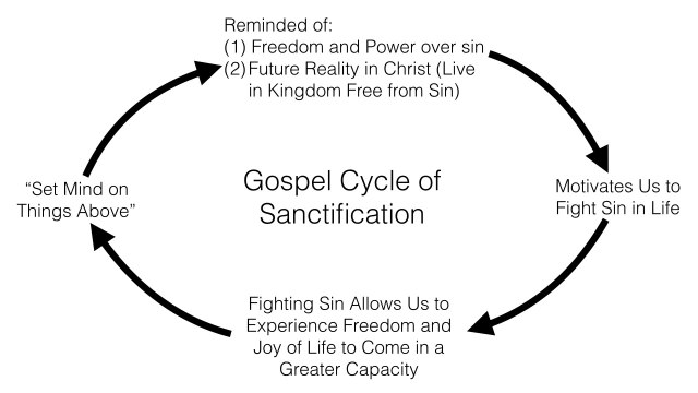 Gospel Cycle of Sanctification Graphic